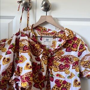 Printfresh Waffle and Strawberry Print PJs